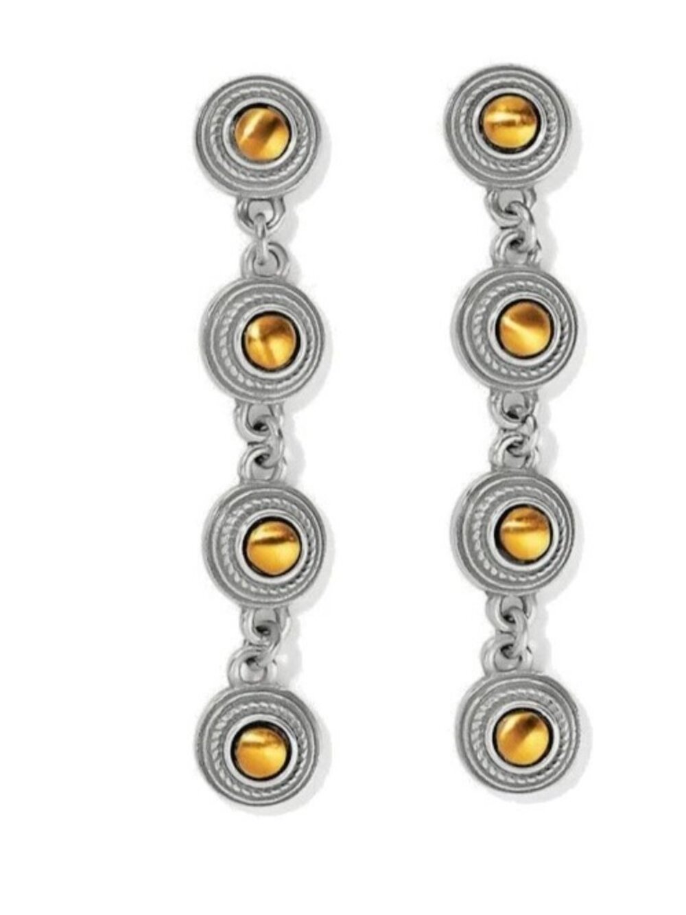 Brighton ferrara monete drop post gold/silver earrings  NWoutlet tag